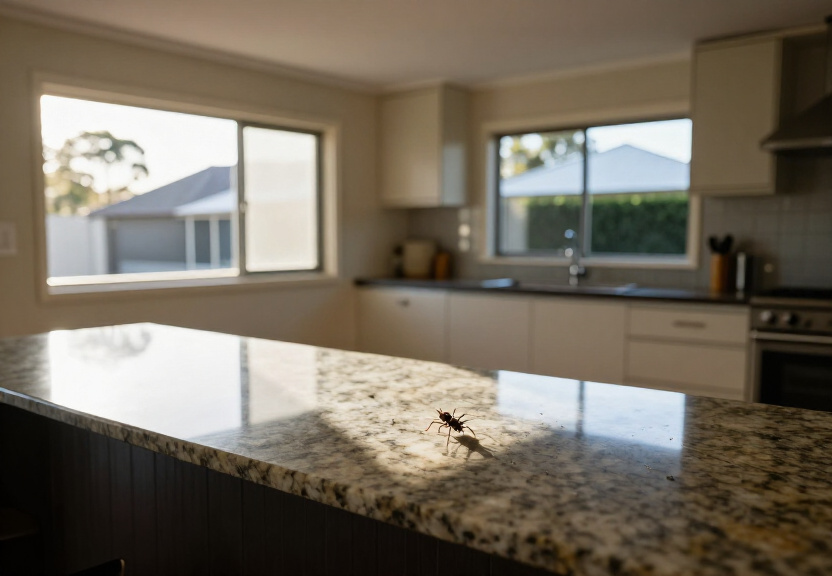 Spider-free garage in Palm Beach after treatment